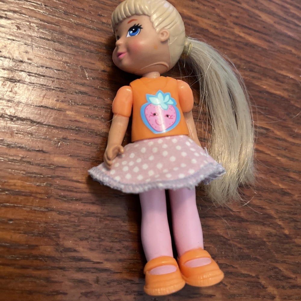 LCB Learning Curve Caring Corners Dollhouse Girl Toy Figure w/ Strawberry Shirt